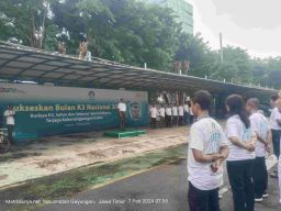 Peringati Bulan K3 Nasional, PLN UIP JBTB dan PLN Icon Plus Gelar Simulasi Tanggap Darurat dan Apel