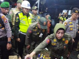 Amankan Ratusan Botol Miras, Polresta Malang Kota Gelar Operasi Pekat Semeru 2024