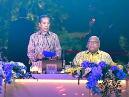 Presiden Jokowi Jamu Santap Malam Para Pemimpin dan Delegasi KTT WWF Ke-10 di GWK