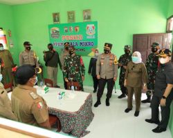 Forkopimda Jatim, Tinjau Pelaksanaan TMMD Sekaligus Cek PPKM Mikro Penanganan Covid-19