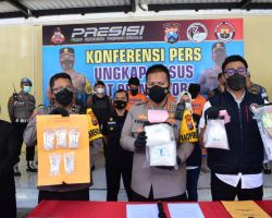 Polresta Sidoarjo Berhasil Amankan 3 Tersangka Pengedar Sabu Jaringan Bali