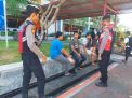 Giat Patroli Polres Bandara Ngurah Rai Pantau Areal Bandara
