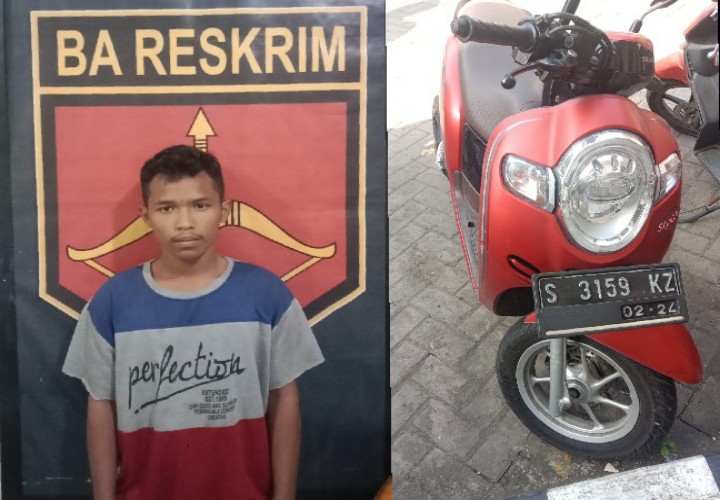 Unit Reskrim Polsek Sukolilo Tangkap Spesialis Ranmor 