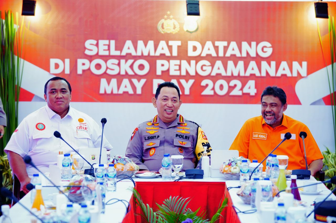 Komitmen Kapolri di Aksi May Day: Bentuk Timsus untuk Lindungi dan Kawal Hak Buruh   