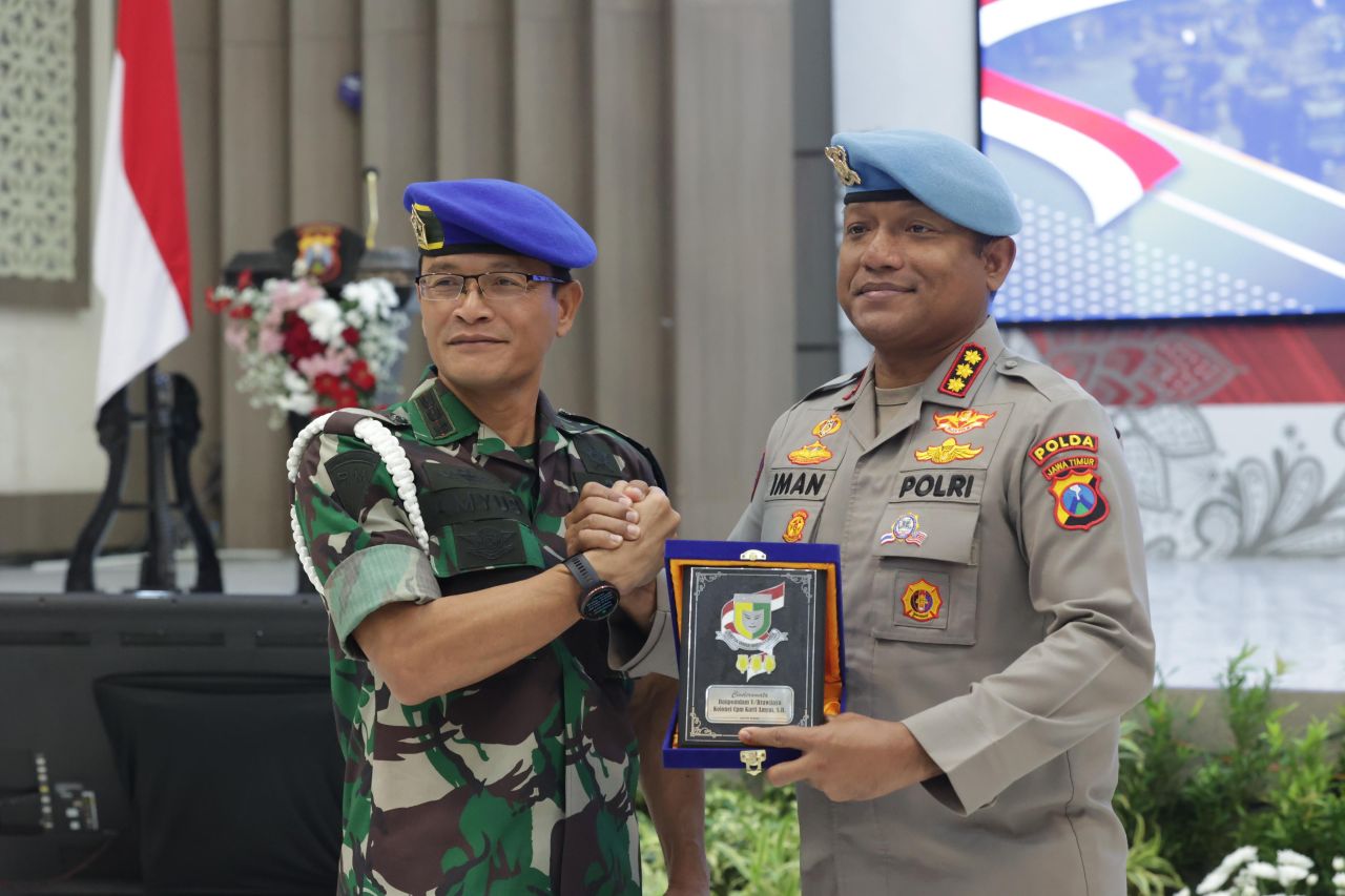 Polda Jatim dan Kodam V Brawijaya Pererat Soliditas dan Sinergitas Wujudkan TNI – Polri Solid