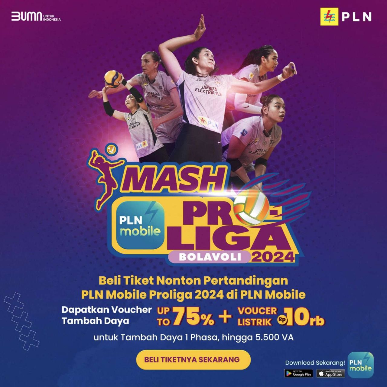 Final Four Proliga 2024 Siap Digelar Begini Cara Dapatkan Tiket di Aplikasi PLN Mobile