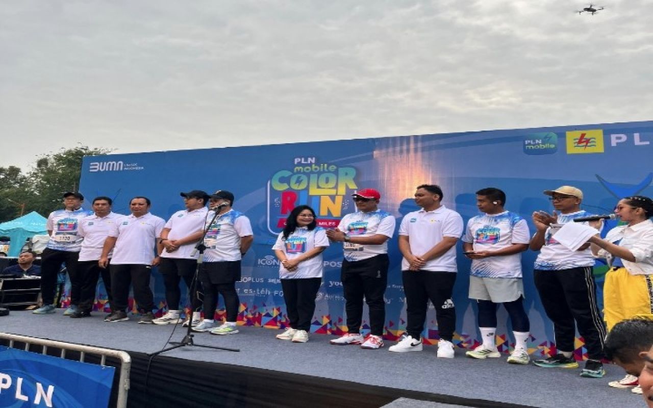 PLN Icon Plus Melalui PLN Mobile Dan ICONNET Sponsori Event PLN Mobile Color Run Surabaya
