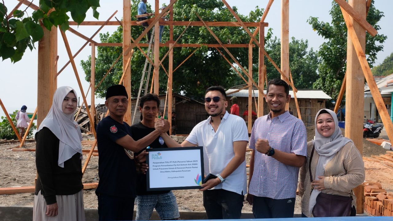 FABA Diolah Menjadi Inovasi Infrastruktur Produktif Bagi Komunitas Pesisir