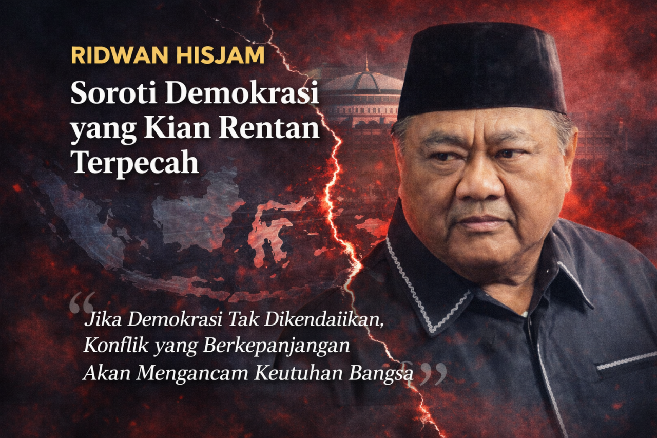 Ridwan Hisjam Soroti Demokrasi yang Kian Rentan Terpecah
