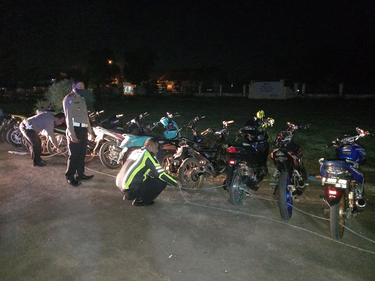 Antisipasi Balap Liar Satlantas Polres Pamekasan Gelar Operasi, 25 Unit Ranmor Diamankan