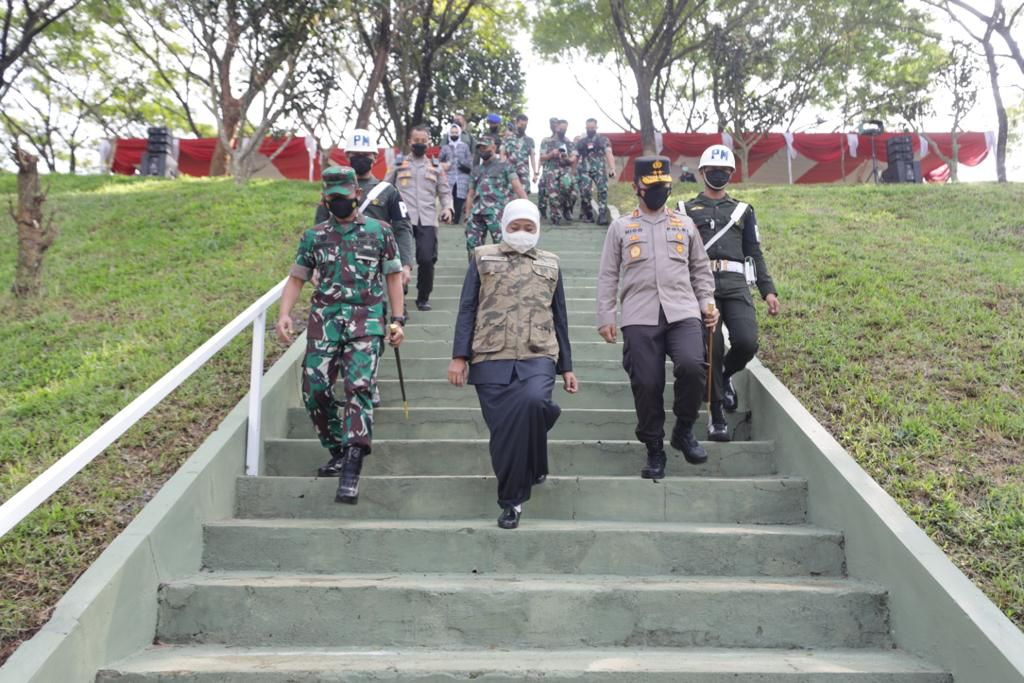 Forkopimda Jatim hadiri Apel Sinergitas TNI-Polri oleh Kodam V/Brawijaya, Dalam Rangka Mendukung Pemulihan Ekonomi Nasional