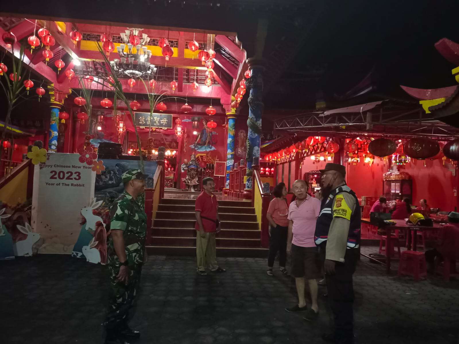 Gelar Pam Tahun Baru Imlek, Polsek Denpasar Utara Jamin Kenyamanan & Kebebasan Dalam Beribadah