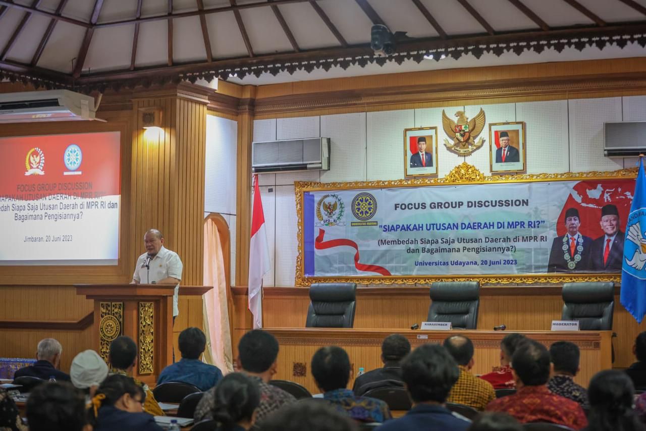 Di Udayana Bali, Ketua DPD RI Tegaskan Utusan Daerah di MPR Harus Berbasis Pemilik Wilayah